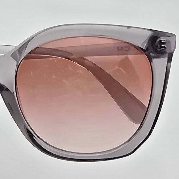 Coach HC8267 L1086 517613 Alexa Square Grey Frame Brown Lens Cat Eye Sunglasses